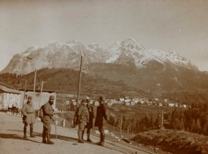 Album "Meine weltkriegs - Erinnerungen Südwestfront (Kärnten, Italien, Südtirol) 31/03/1915-12/11/1918 - Josef Zohles Wien": österreichische Soldaten in Italien