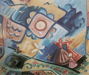 Singende Mädchen Folklore Ornament