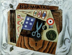 Stillleben mit Schere, 1916
