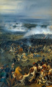 Revolutionskriege: „Schlacht von Anderlecht am 13. November von Joseph Louis Hippolyte Bellange