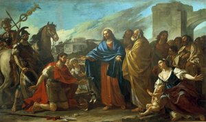 Wunder Christi: Der Zenturio zu Füßen Christi von Joseph Marie, the Elder Vien