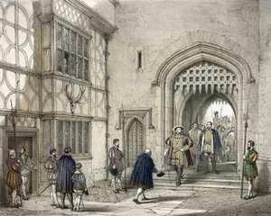 Heinrich VIII. (1491-1547) in Hever Castle in Kent, nach Joseph Nash (1809-1878) von Joseph (after) Nash