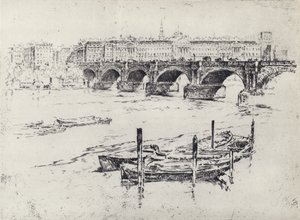 Somerset House von Joseph (after) Pennell