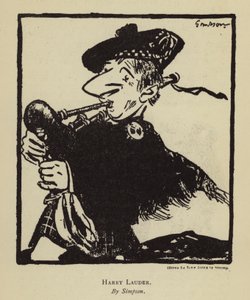 Harry Lauder, schottischer Sänger und Komiker von Joseph (after) Simpson