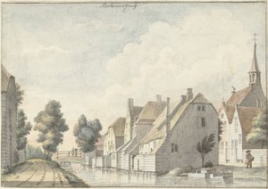 Das Dorf Molenaarsgraaf in der Alblasserwaard