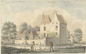 Schloss De Eng bei Vleuten von Joseph Adolf Schmetterling