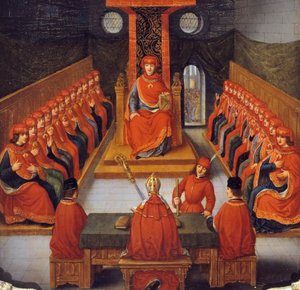 Erstes Treffen des Ordens vom Goldenen Vlies unter Philipp III. dem Guten, Herzog von Burgund, 10. Januar