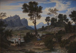 Landschaft von Civitella bei Olevano von Joseph Anton Koch