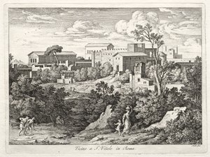 Ansicht von San Vitale, Rom, ca. 1810