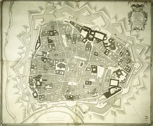 Ein gravierter Plan von Wien, 1770
