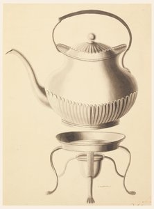 Entwurf für einen Wasserkessel mit Ständer von Joseph Anton Seethaler Ii