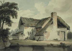 Reetgedecktes Cottage in der Nähe eines Teichs