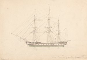 Lord Cravens Yacht, 23. Juli 1817