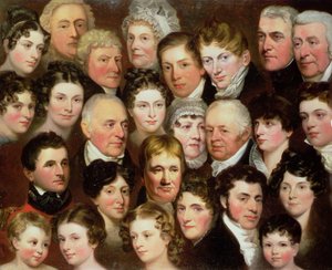 Die Familie Harvey aus Norwich, ca. 1820 von Joseph Clover