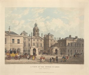 Ein Blick auf Horse Guards von Whitehall von Joseph Constantine Stadler