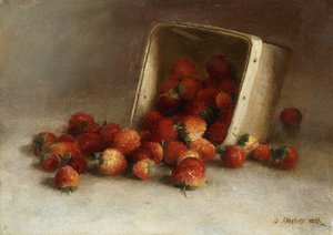 Kiste mit Erdbeeren