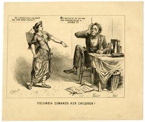 Columbia fordert ihre Kinder, 1864 von Joseph E. Baker