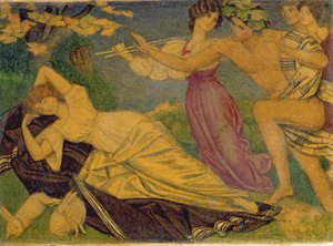 Studie für Bacchus und Ariadne