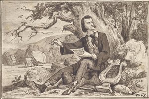 Die Künste: Dichter, Lyra, Maler von Joseph Eugen Hörwarter