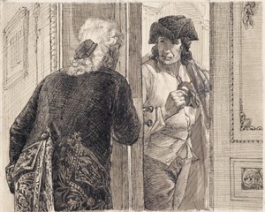Zwei Männer im Rokoko-Kostüm