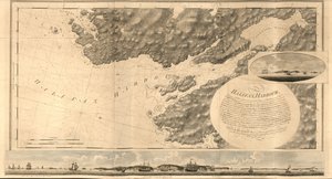 Die Küste von Nova Scotia; zeigt die Vielfalt der Küste und das Gesicht des Landes in der Nähe: die Ufer, Felsen, Untiefen, Tiefen usw. Zusammen mit Bemerkungen und Anweisungen für die Bequemlichkeit der Navigation und Lotsen. von Joseph F. W. Des Barres
