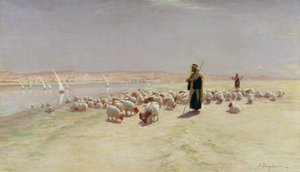 Er trieb sie über den sandigen Weg..., 1891 von Joseph Farquharson