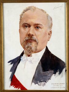 Porträt von Raymond Poincare (1860-1934), Präsident der Republik. Gemälde von Joseph-Felix Bouchor (1853-1937) 20. Jahrhundert von Joseph Felix Bouchor