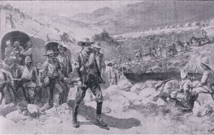 Nach der Schlacht: eine melancholische Rückkehr (Litho) von Joseph Finnemore