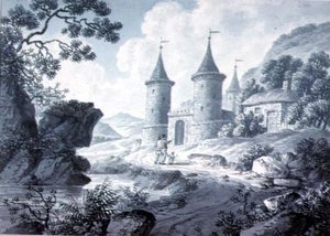 Landschaftsskizzen von Joseph Francis Burrel