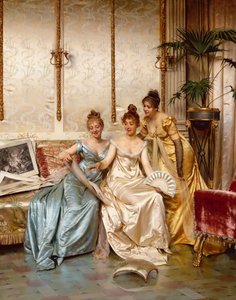 Drei schöne Kenner von Joseph Frederick Charles Soulacroix