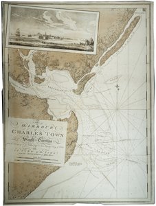 Der Hafen von Charlestown [Charleston] in South Carolina, 1780
