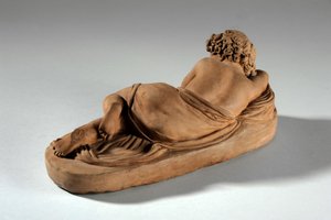 Maquette für Margaret Gott als Baby im Wald von Joseph Gott