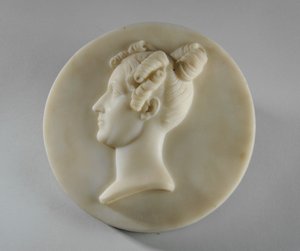 Medaillonporträt von Mrs. Margaret Gott von Joseph Gott