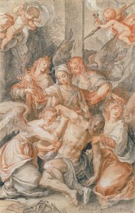Pieta mit Engeln und Putti