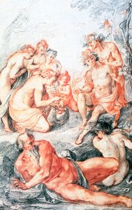 Studie, Taufe eines Kindes, um 1584-1609