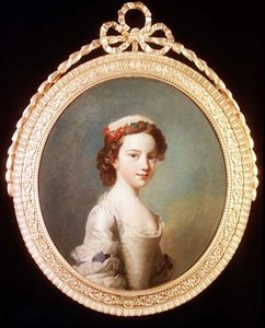 Porträt eines jungen Mädchens in einem weißen Kleid von Joseph Highmore