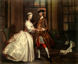 Ein Rendezvous aus dem 18. Jahrhundert, ca. 1744