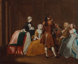 Die Familie Harlowe, aus Samuel Richardsons "Clarissa" von Joseph Highmore