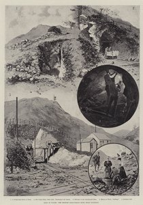 Gold in Wales, die British Gold-Fields Mine, in der Nähe von Dolgelly