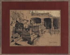 Römisches Bad in Bath von Joseph Holland Tringham