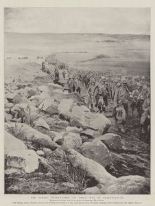 Die Gordon Highlanders auf dem Weg nach Elandslaagte