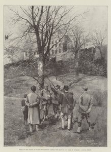 Besuch des Prinzen von Wales im Lambton Castle, dem Sitz des Earl of Durham, ein königliches Jagdschloss von Joseph Holland Tringham