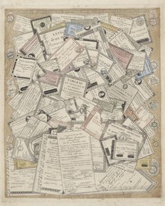 Französisches Papiergeld von Joseph Hunin