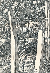 Der Bauernaufstand, ca. 1895 von Joseph Kaspar Sattler