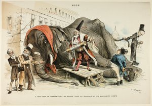 Ein schwerer Fall von Konsum, aus Puck von Joseph Keppler