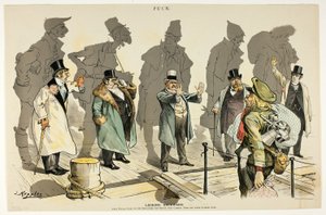 Rückblickend, aus Puck von Joseph Keppler