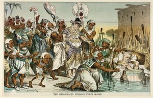 Die Demokraten finden ihren Moses, aus Puck von Joseph Keppler
