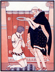 Drei weibliche Preise - Preis für Tugend - Illustration aus la Vie Parisienne, 1929 von Joseph Kuhn Regnier