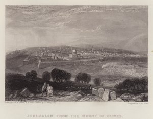 Jerusalem vom Ölberg aus von Joseph Mallord William (after) Turner
