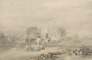 Herbstliche Aussaat des Getreides, c.1794 von Joseph Mallord William Turner
